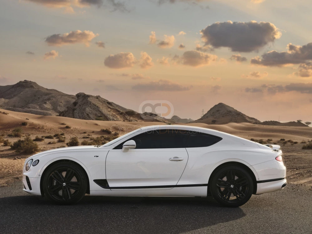 White Bentley Continental GT 2020 for rent in Dubai 3